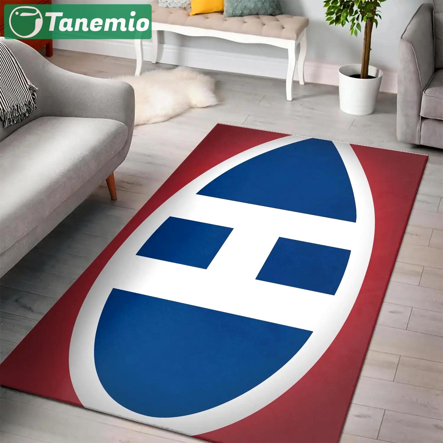 Montreal canadiens area rugs nhl hockey living room carpet team logo  3 Rectangle Rug