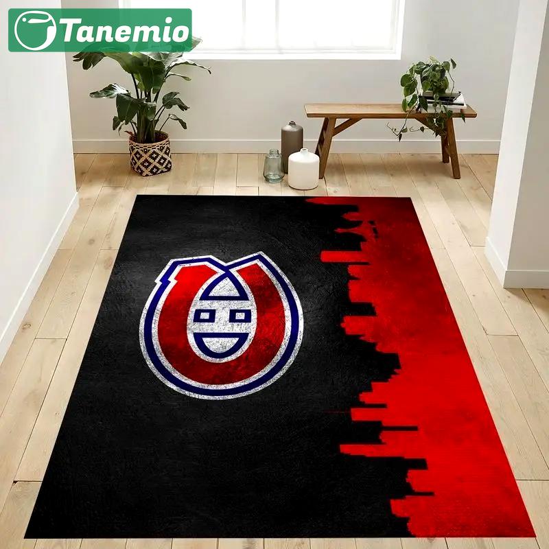 Montreal canadiens nhl 1 area rug living room bed room rug rug regtangle carpet Rectangle Rug
