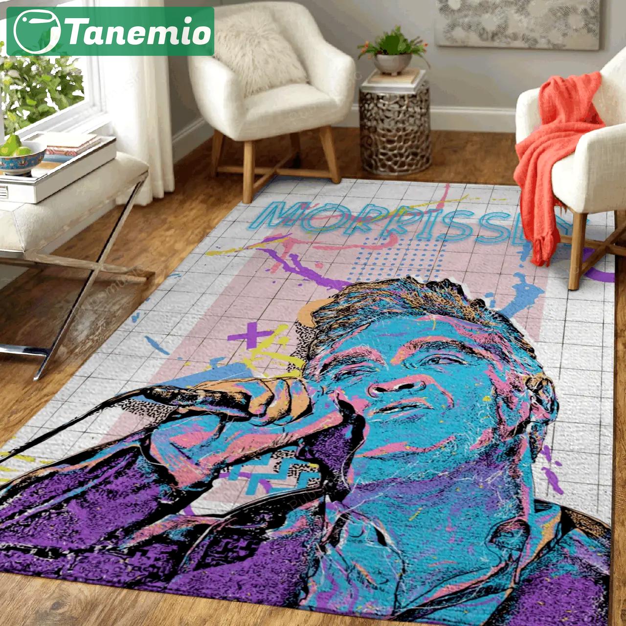 Morrissey music worldwide art for fans area rug living room carpet rug regtangle carpet floor decor home decor Rectangle Rug