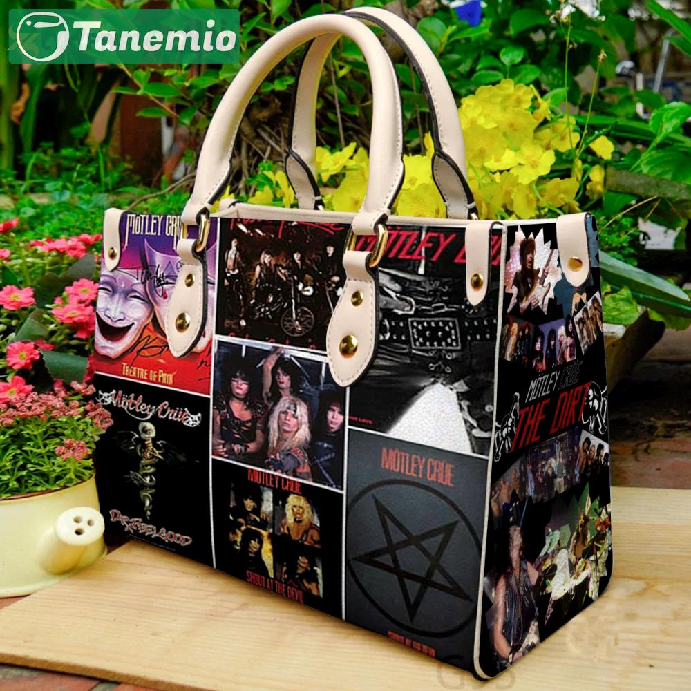 Motley crue 2 leather bag g95 1769 Women Leather Hand Bag