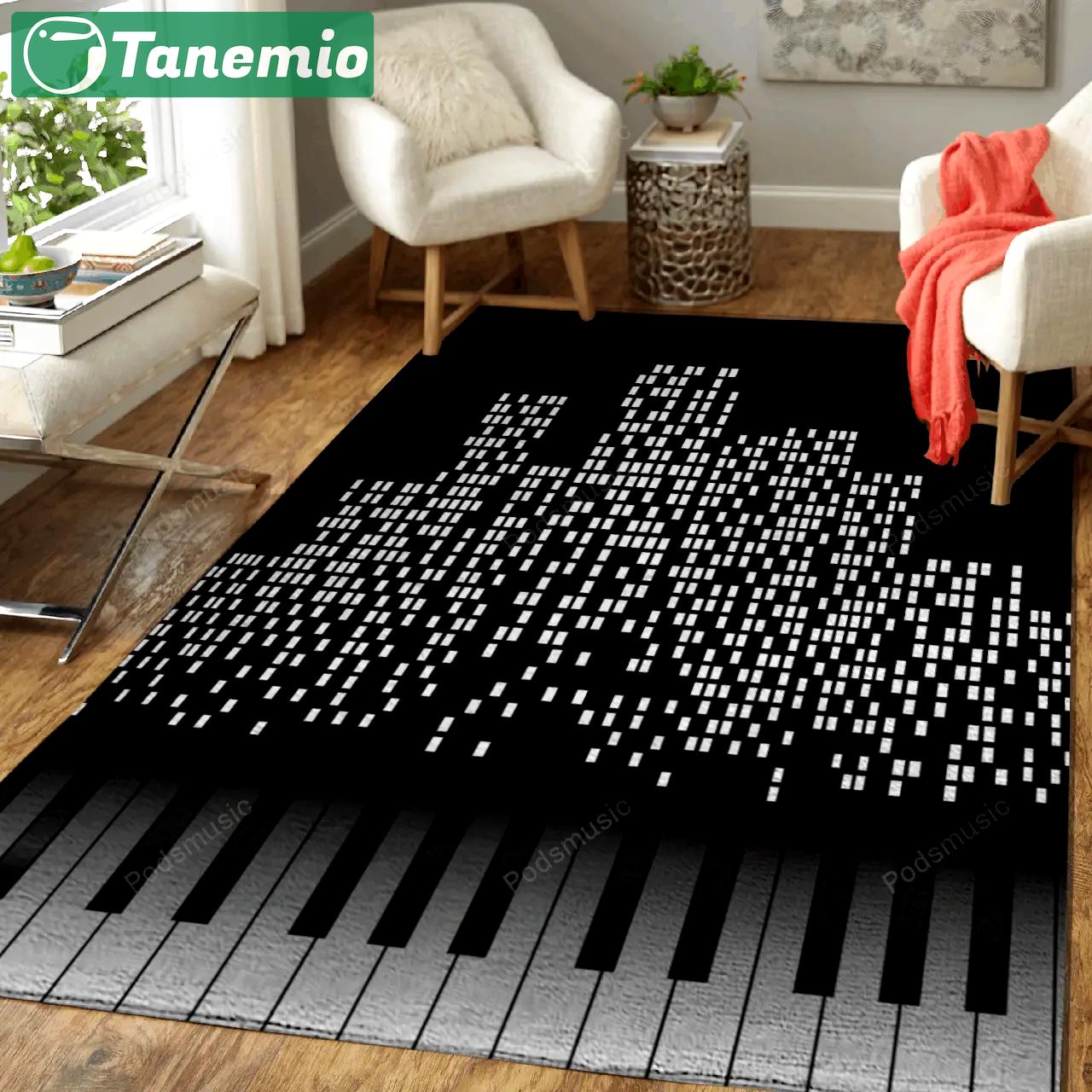 Music city musical art for fans area rug living room carpet rug regtangle carpet floor decor home decor Rectangle Rug