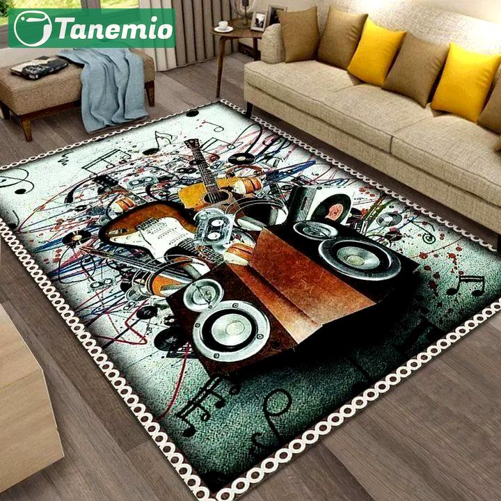 Music rug rcdd81f23836 area rug living room carpet rug regtangle carpet floor decor home decor Rectangle Rug