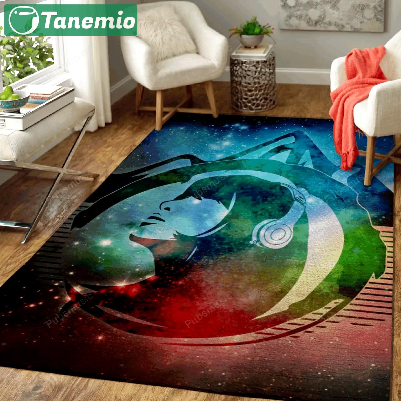 Music universe nature art for fans area rug living room carpet rug regtangle carpet floor decor home decor Rectangle Rug