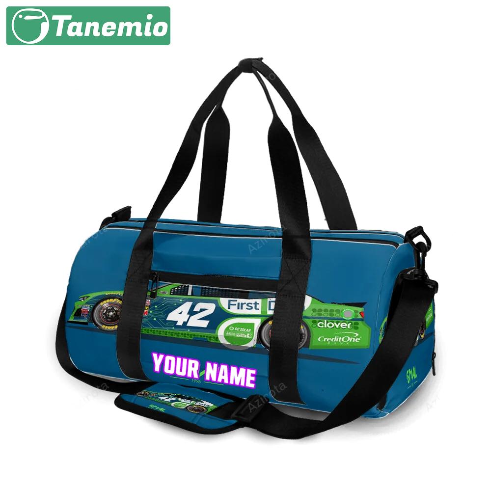 Nascar chip ganassi racing cars4 personalized name travel bag gym bag 1359 Travel Bag