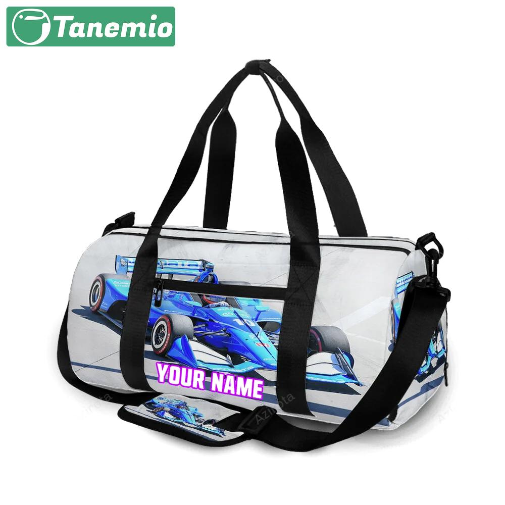 Nascar chip ganassi racing felix rosenqvist1 personalized name travel bag gym bag 625 Travel Bag