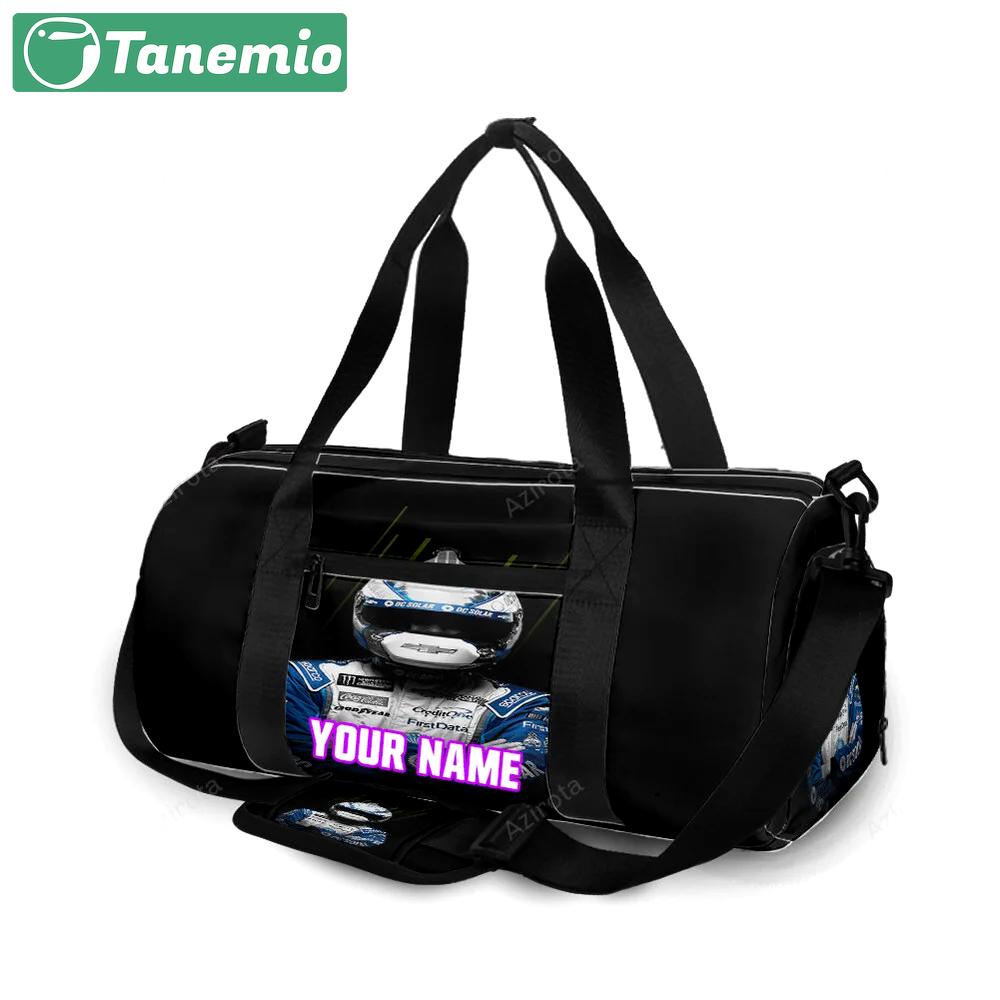 Nascar chip ganassi racing kyle larson2 personalized name travel bag gym bag 684 Travel Bag
