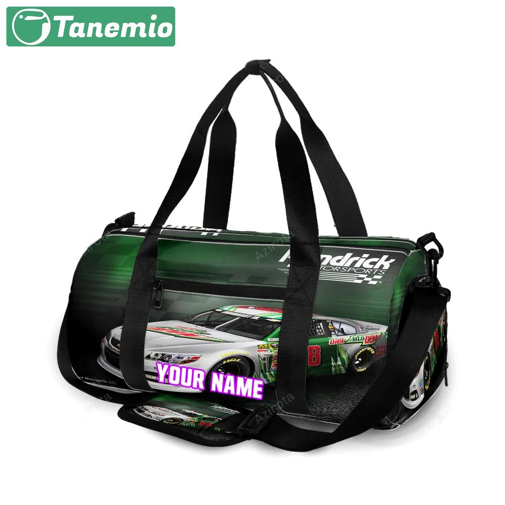 Nascar hendrick motorsports car13 personalized name travel bag gym bag 364 Travel Bag