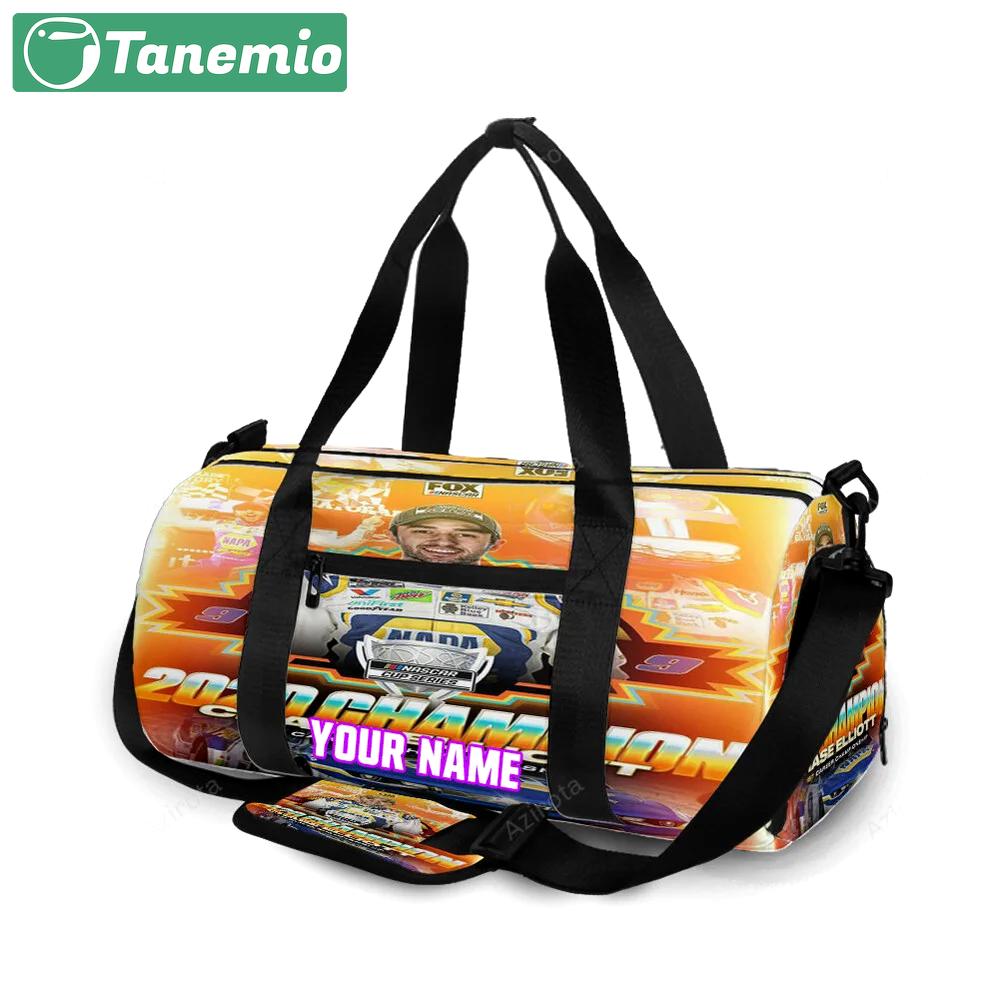 Nascar hendrick motorsports chase elliott8 personalized name travel bag gym bag 1422 Travel Bag