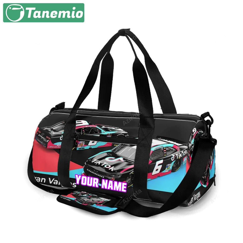 Nascar jd motorsport w gary keller car10 personalized name travel bag gym bag 646 Travel Bag