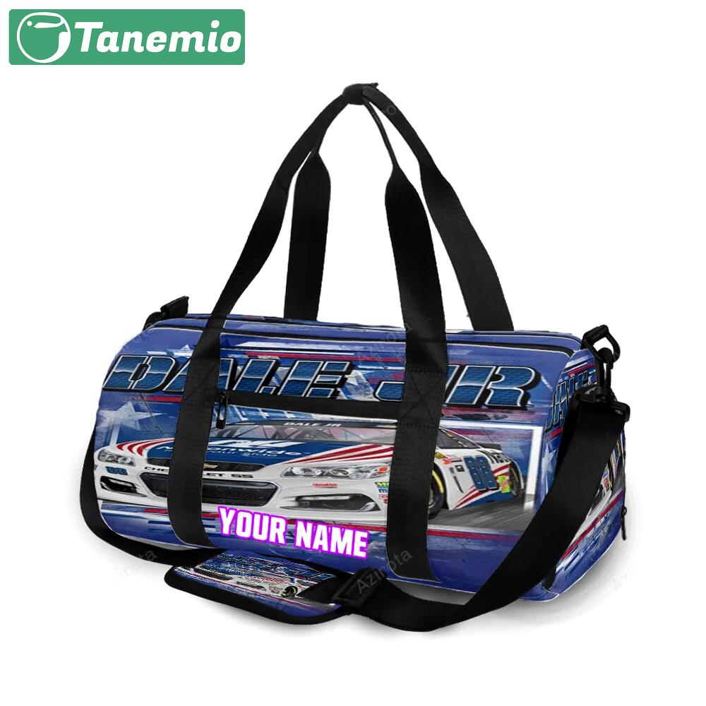 Nascar jr motorsports dale jr1 personalized name travel bag gym bag 10 Travel Bag