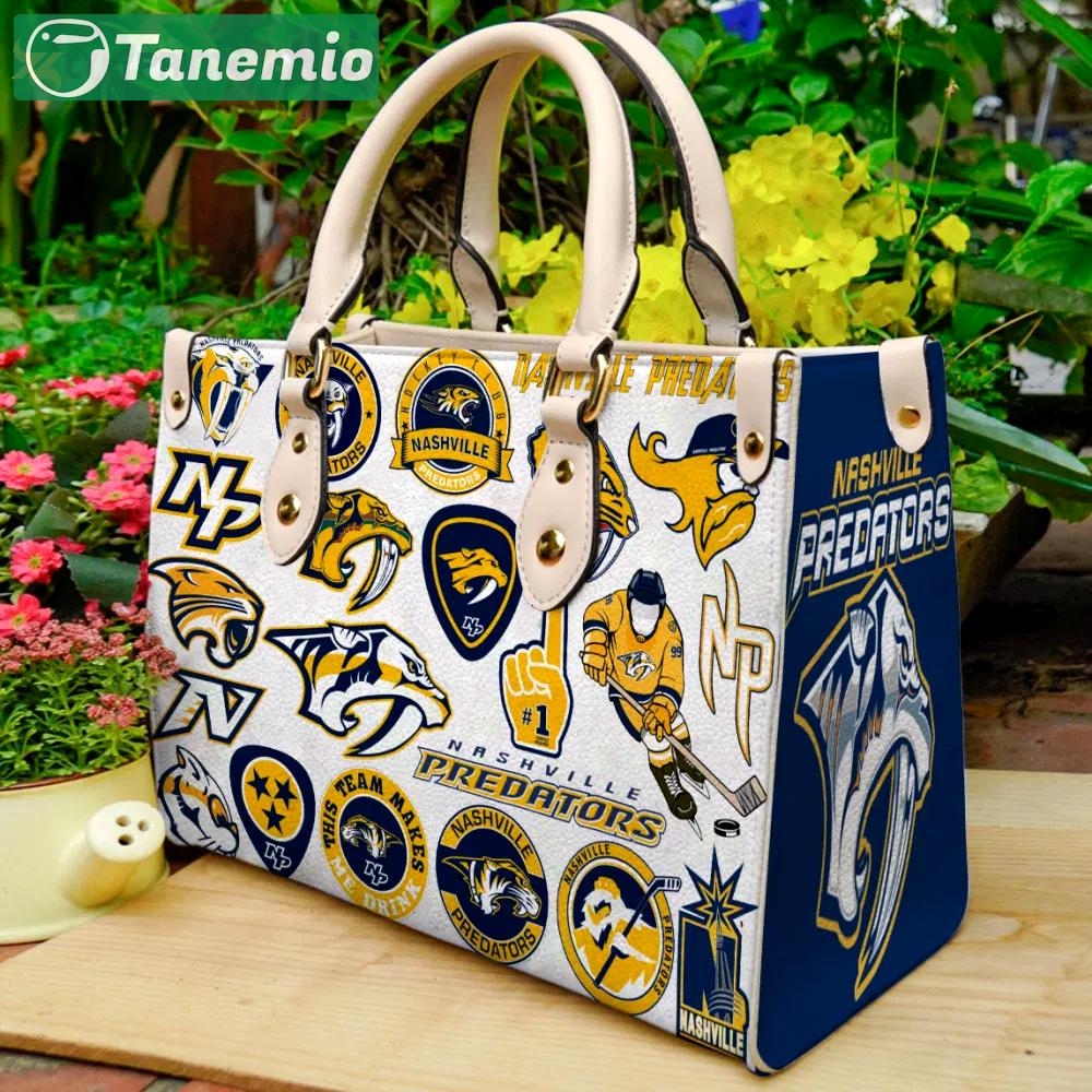 Nashville predators leather handbag gift for women  gift 4193 Women Leather Hand Bag