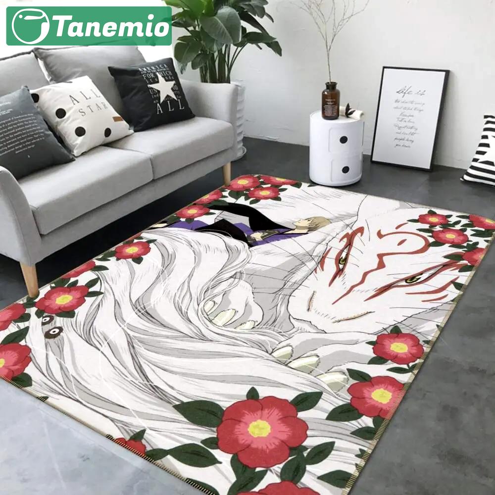 Natsume anime 14 area rug living room and bed room rug rug regtangle carpet floor decor home decor Rectangle Rug