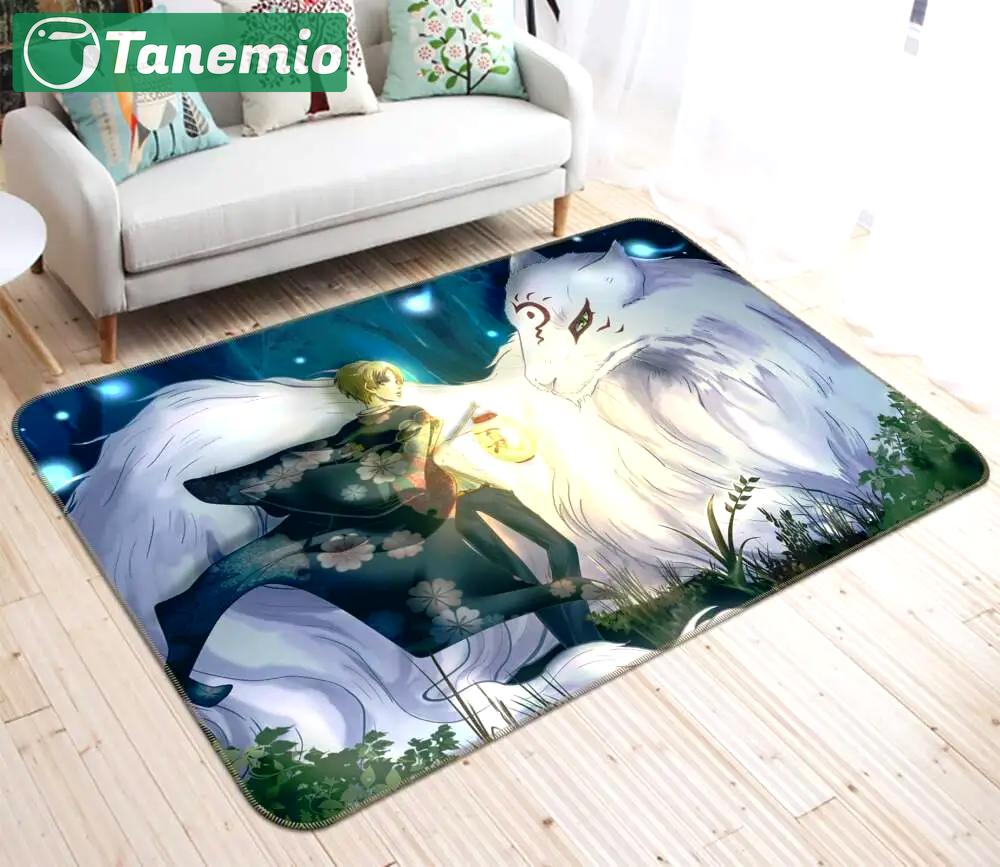 Natsume anime 24 area rug living room and bed room rug rug regtangle carpet floor decor home decor Rectangle Rug