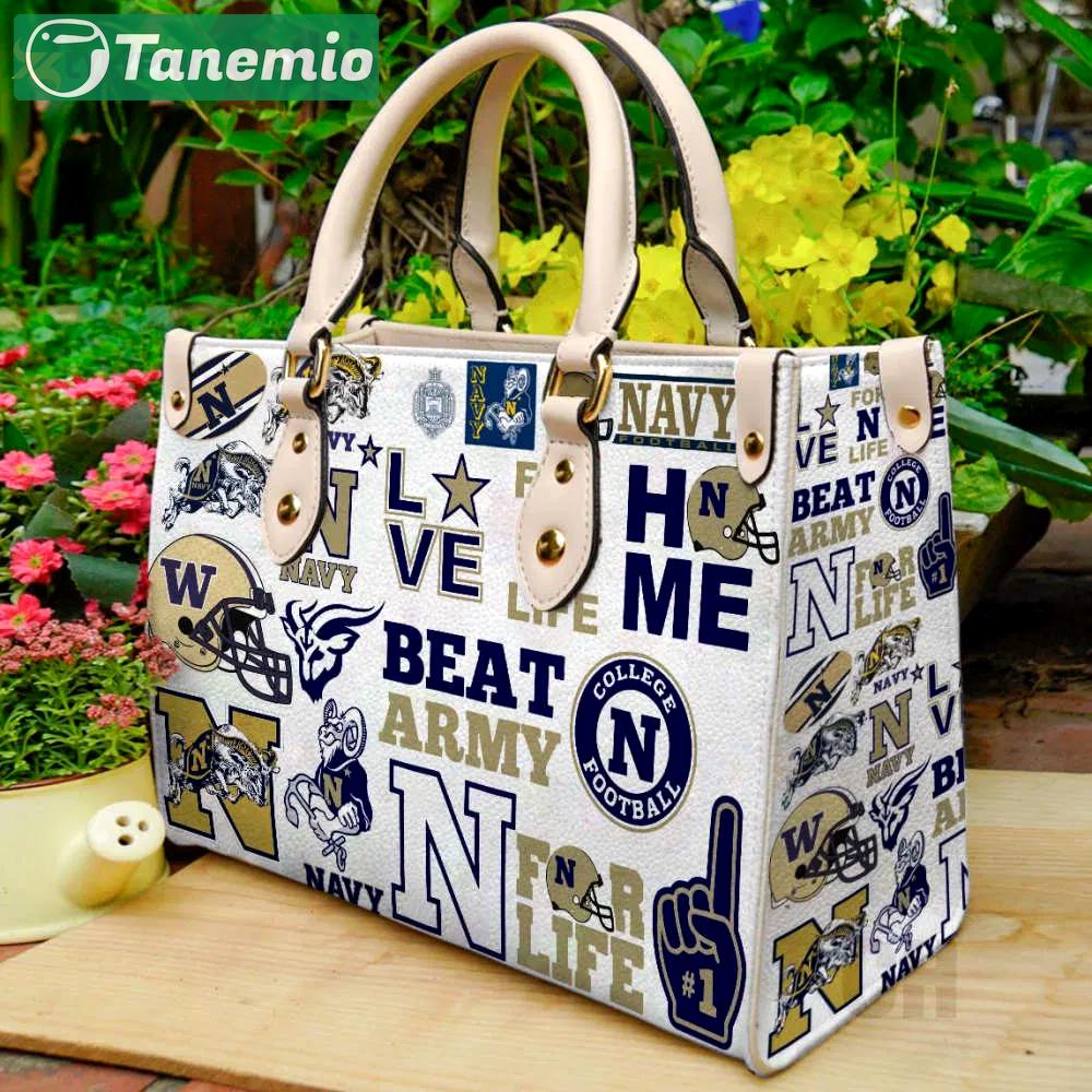 Navy midshipmen leather handbag gift for women 491 Women Leather Hand Bag