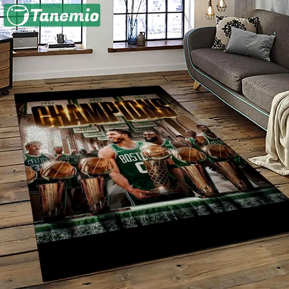 Nba boston celtics basketball team logo sport carpet area rug home decor best gift for friends bc88 Rectangle Rug