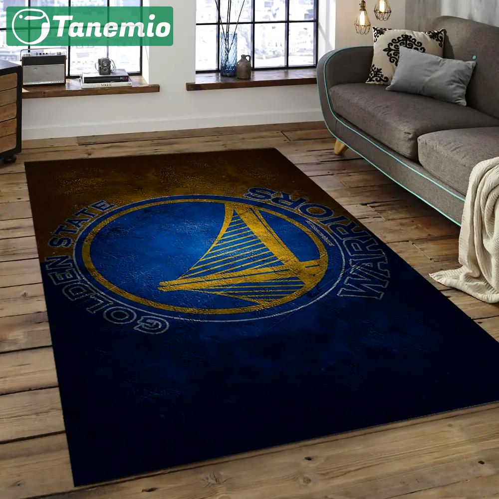 Nba golden state warriors basketball legend team logo rectangle area gsw10 Rectangle Rug