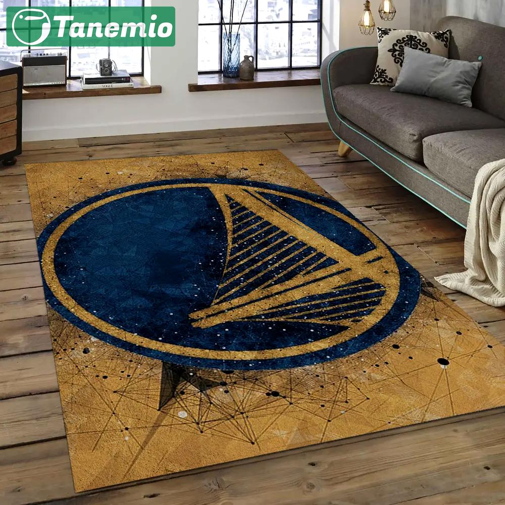 Nba golden state warriors basketball legend team logo rectangle area gsw25 Rectangle Rug