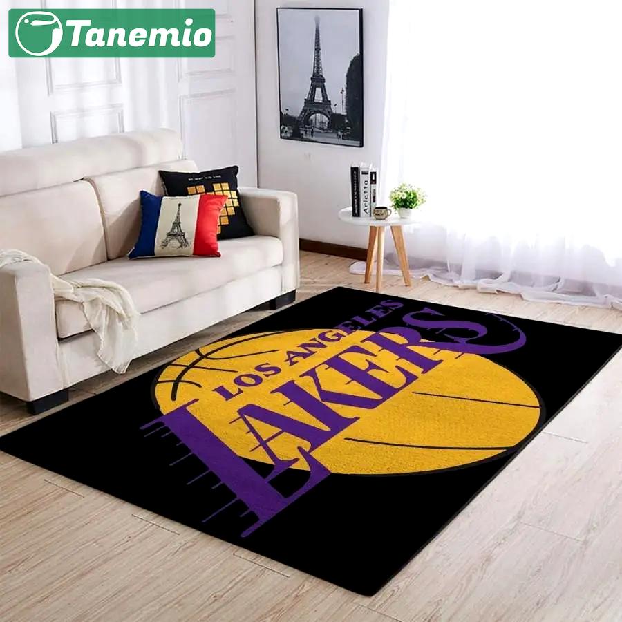 Nba los angeles lakers basketball team logo carpet home decor area rug Rectangle Rug