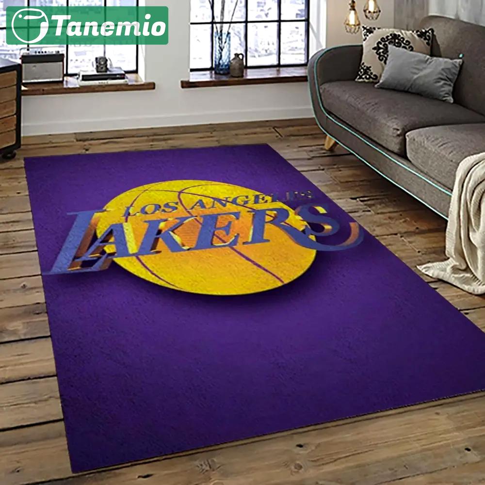 Nba los angeles lakers basketball team logo sport carpet area rug home decor best gift for friends lasl25 Rectangle Rug