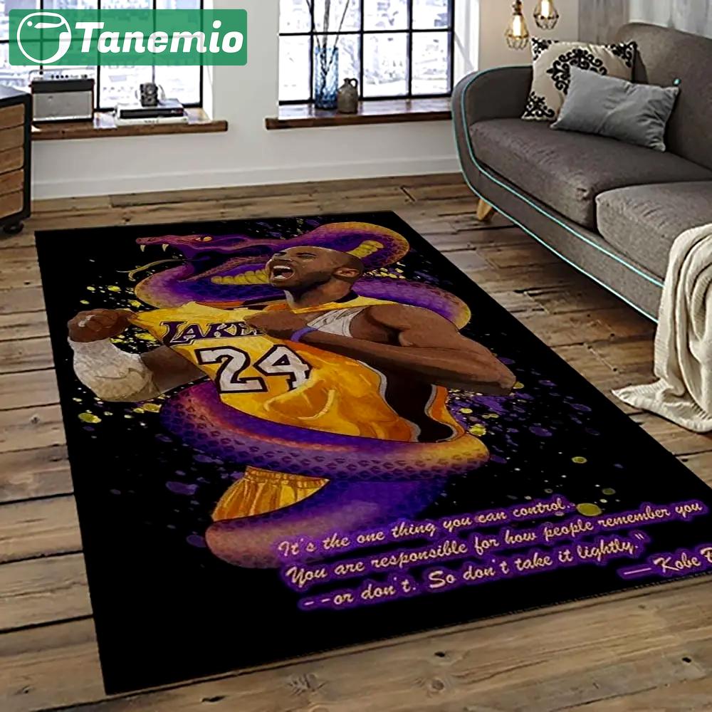 Nba los angeles lakers basketball team logo sport carpet area rug home decor best gift for friends lasl66 Rectangle Rug
