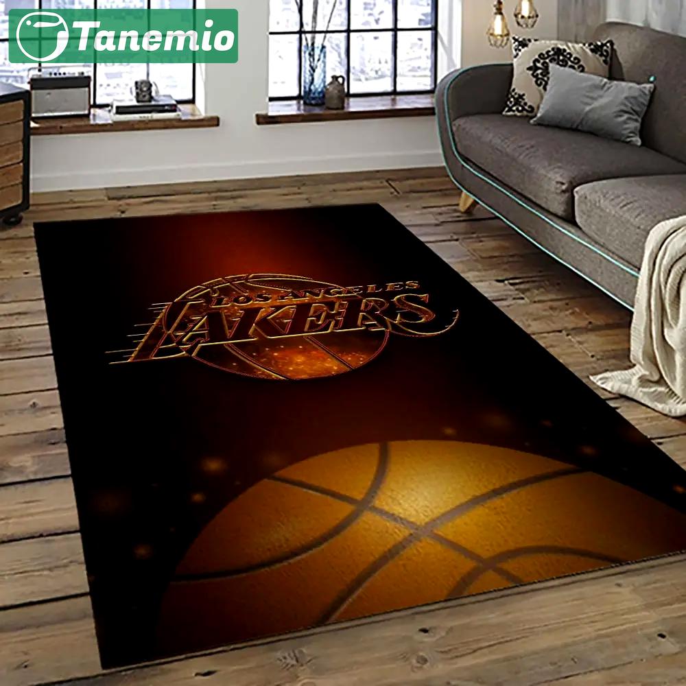 Nba los angeles lakers basketball team logo sport carpet area rug home decor best gift for friends lasl79 Rectangle Rug