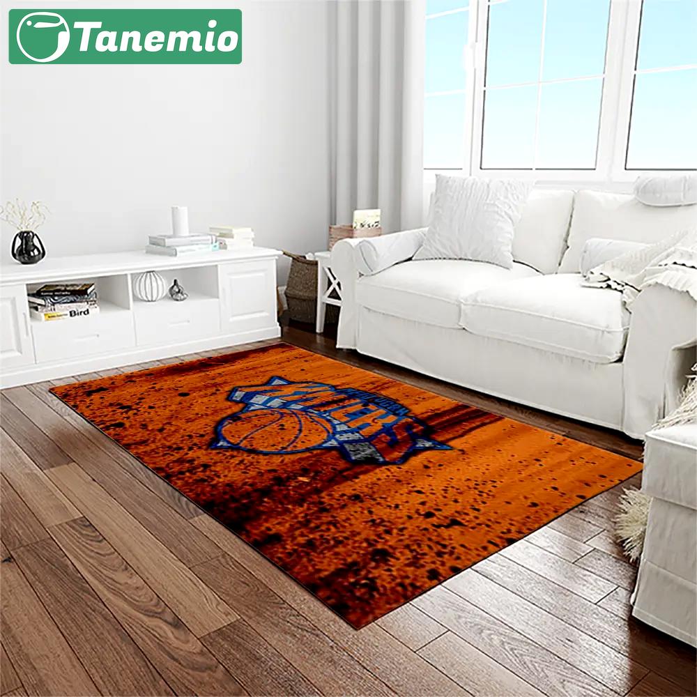 Nba new york knicks basketball team logo rectangle area rug nyk27 Rectangle Rug
