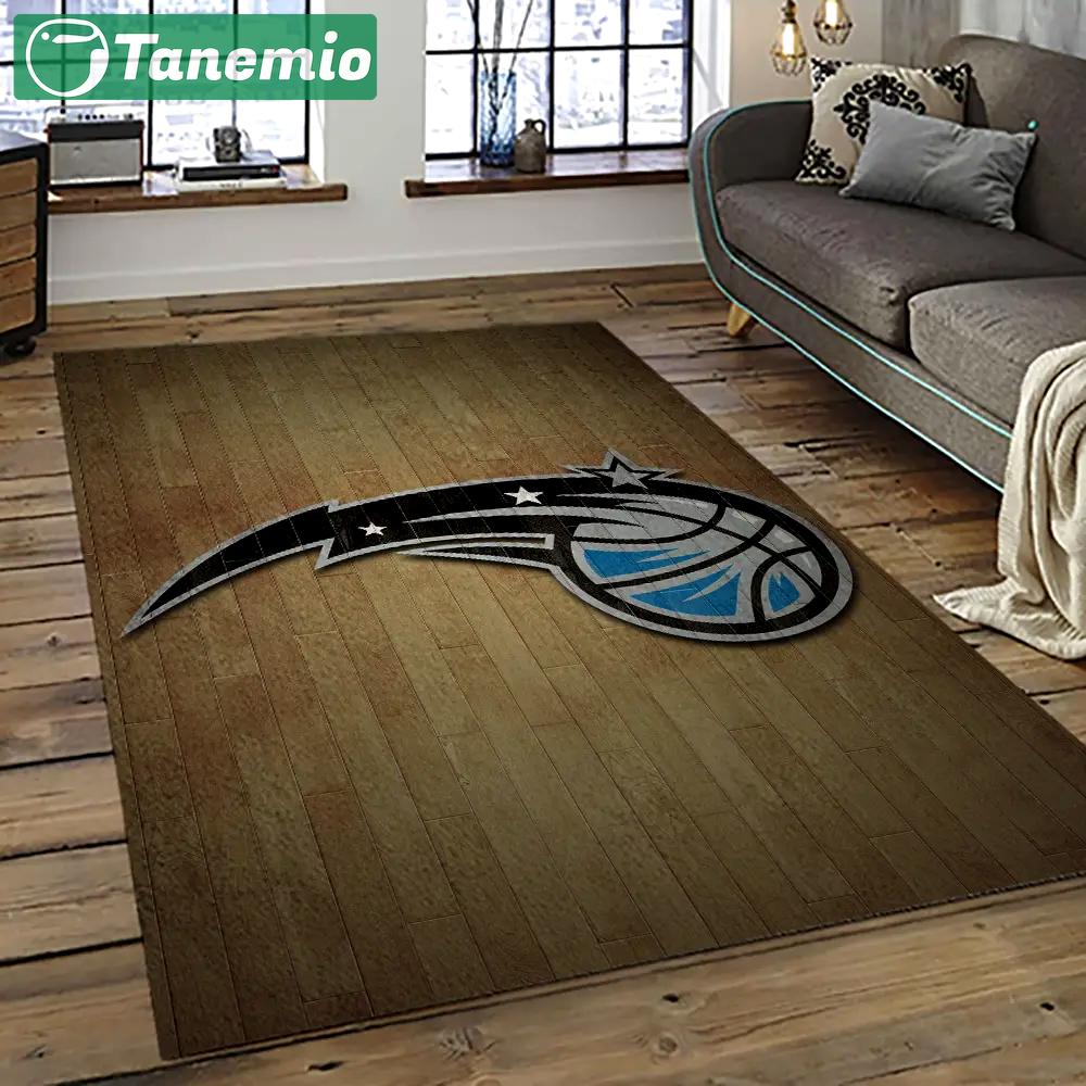 Nba orlando magic basketball team logo sport carpet rectangle area rug for living room olm12 Rectangle Rug