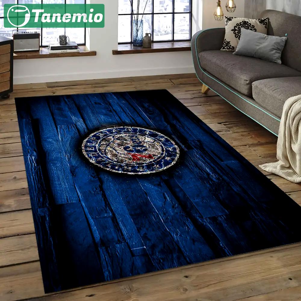 Nba philadelphia 76ers basketball legend team logo rectangle area p7621 Rectangle Rug