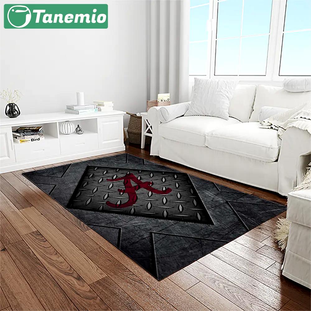Ncaa alabama crimson tide college sport basketball and foolball team logo rectangle area rug act48 Rectangle Rug