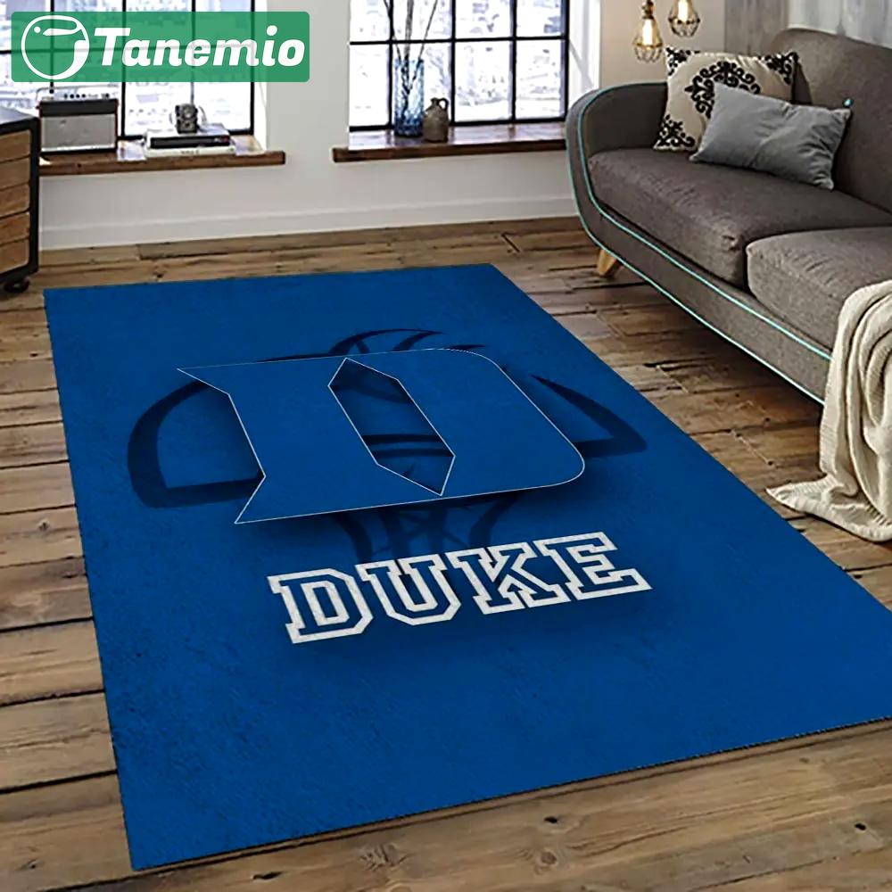 Ncaa duke blue devils football team logo sport carpet area rug home decor best gift for friends dkbd26 Rectangle Rug