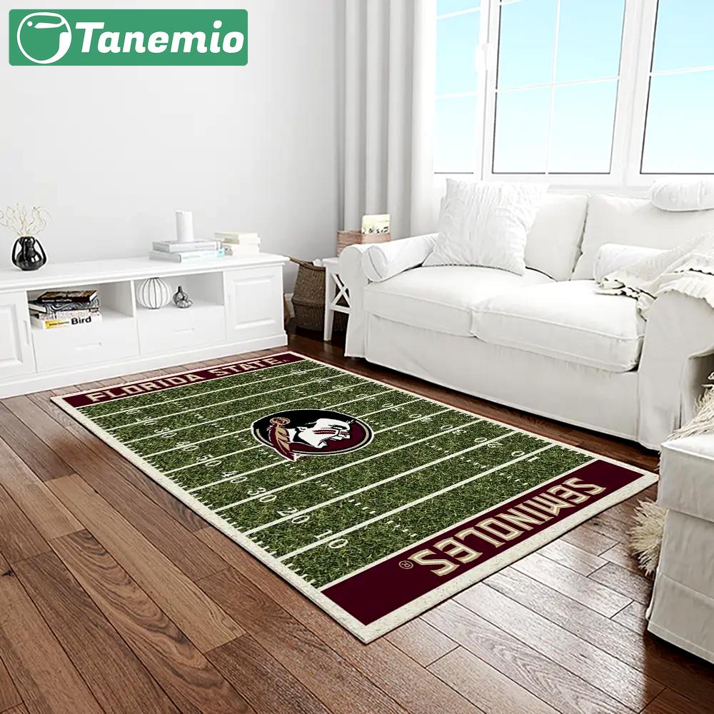 Ncaa florida state seminoles sport basketball and foolball team logo rectangle area rug fss65 Rectangle Rug