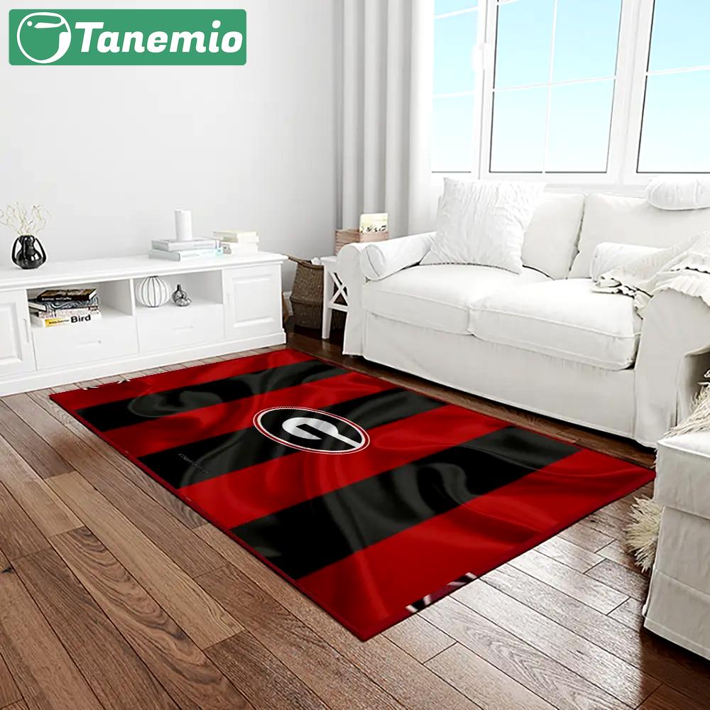Ncaa georgia bulldogs college sport basketball and foolball team logo rectangle area rug gbs16 Rectangle Rug