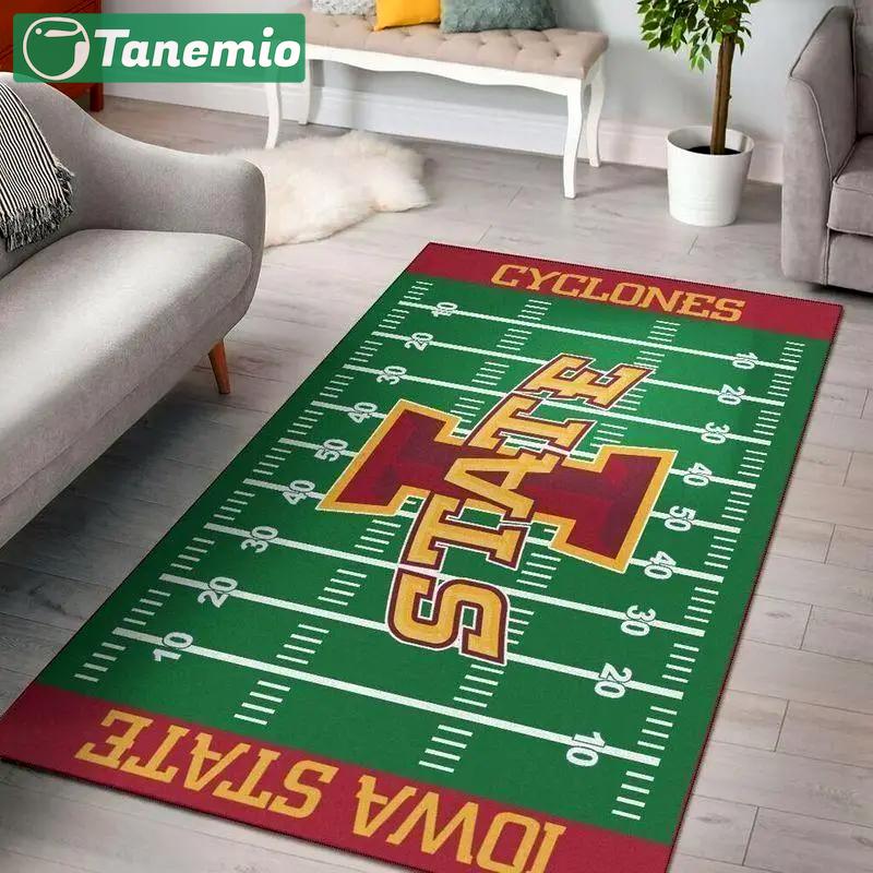 Ncaa iowa state cyclones living room carpet home rug regtangle carpet v11118 1 Rectangle Rug
