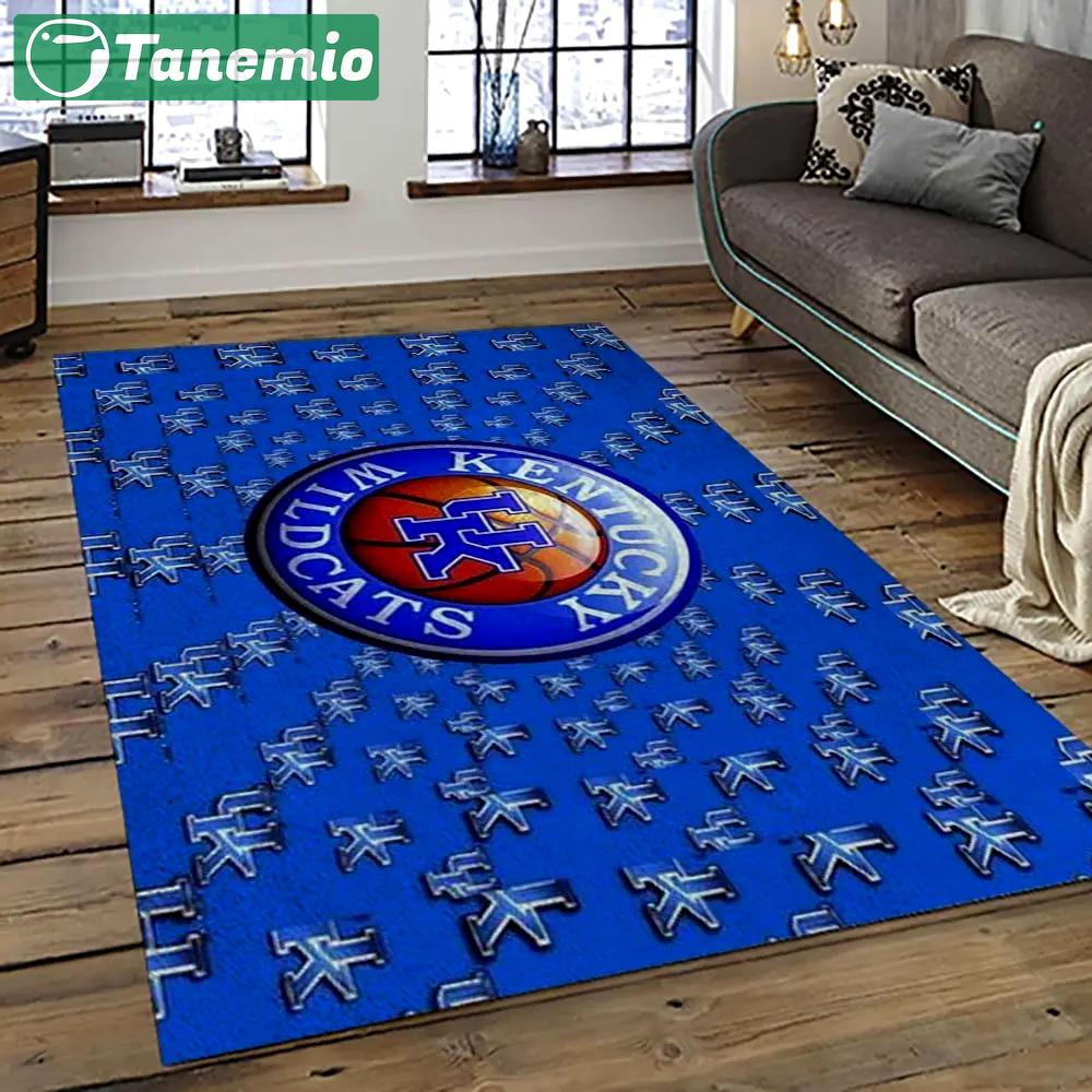 Ncaa kentucky wildcats football team logo sport carpet area rug home decor best gift for friends ktwc30 Rectangle Rug