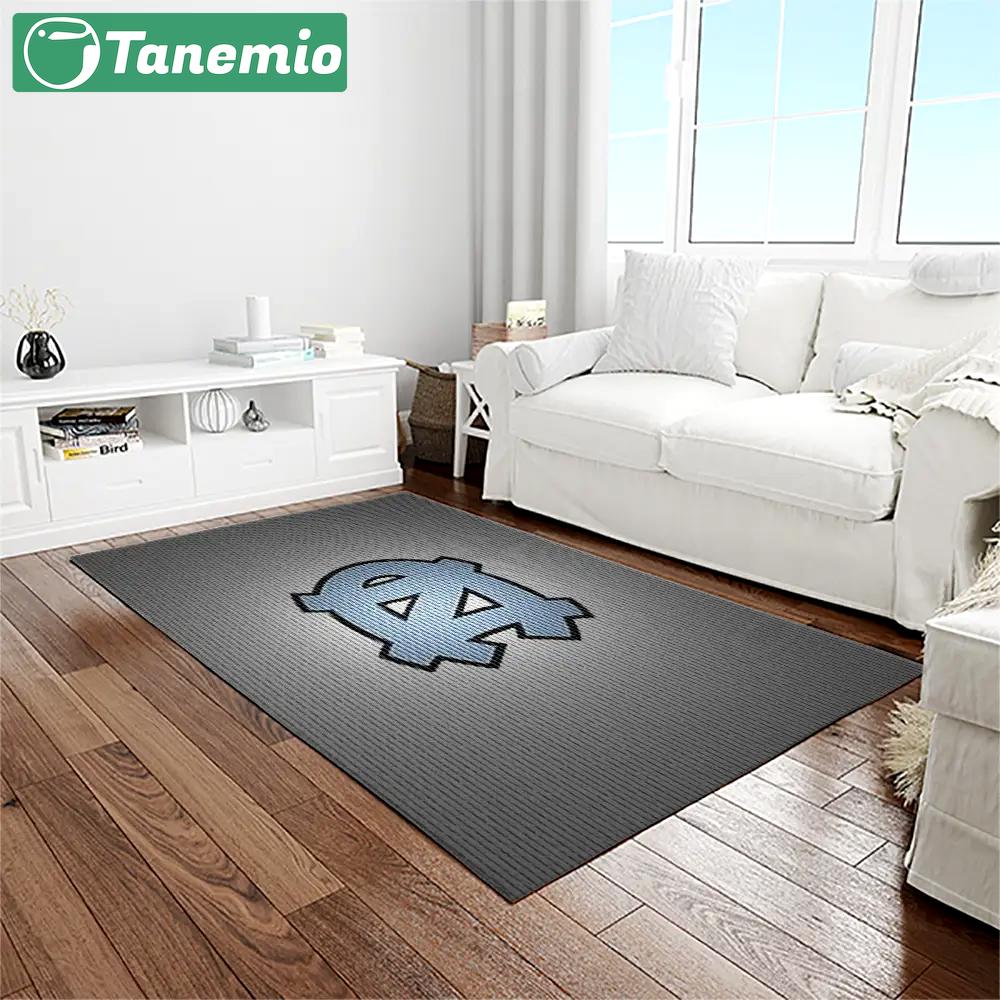Ncaa north carolina tar heels college sport basketball and foolball team logo rectangle area rug ncth76 Rectangle Rug