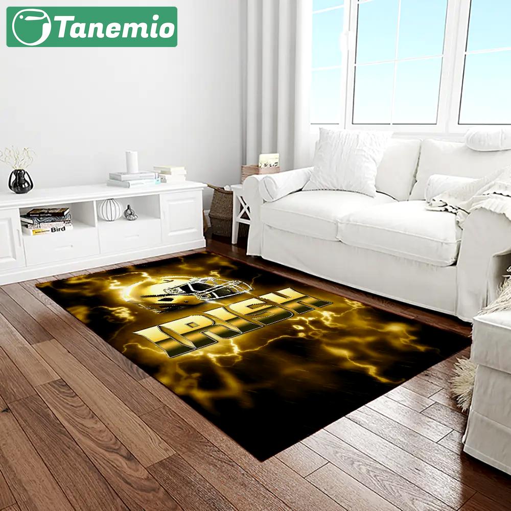 Ncaa notre dame fighting sport basketball and foolball team logo rectangle area rug ndf16 Rectangle Rug