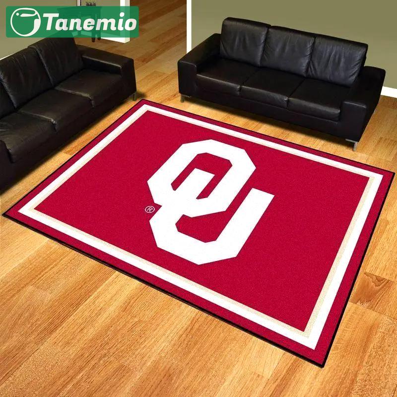 Ncaa oklahoma sooners football area rug living room rug home decor 20030528 4 Rectangle Rug
