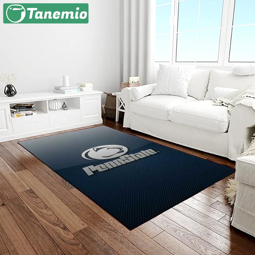 Ncaa penn state nittany lions college sport basketball and foolball team logo rectangle area rug psnl19 Rectangle Rug