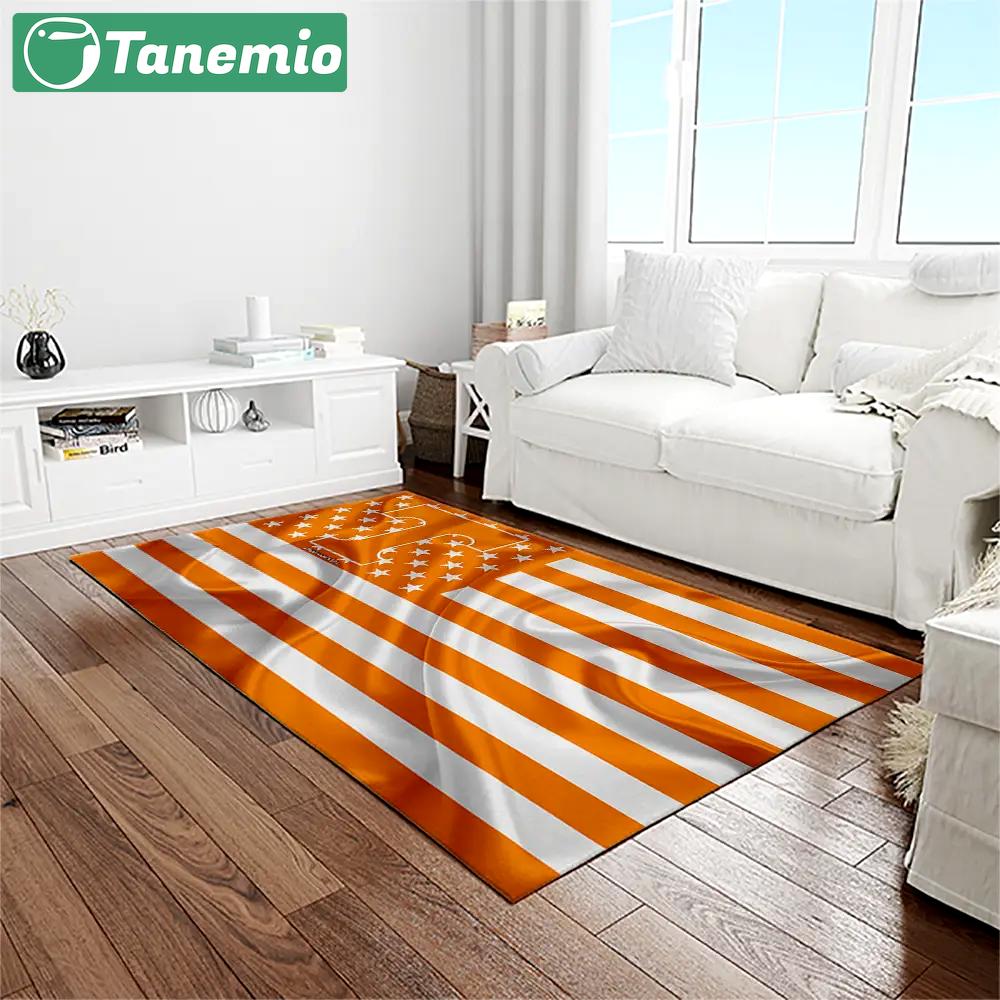 Ncaa tennessee volunteers college sport basketball and foolball team logo rectangle area rug tvs02 Rectangle Rug