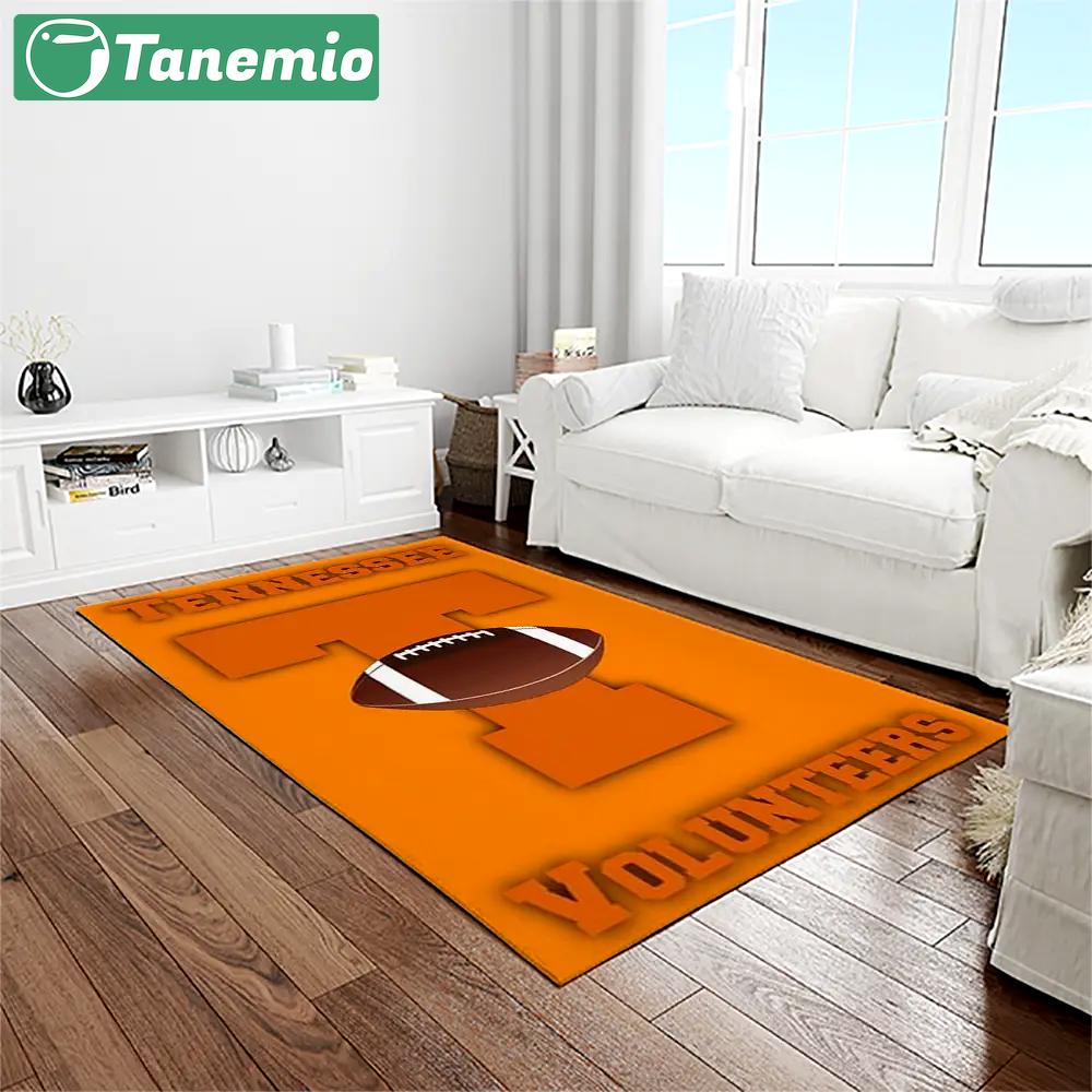 Ncaa tennessee volunteers college sport basketball and foolball team logo rectangle area rug tvs20 Rectangle Rug
