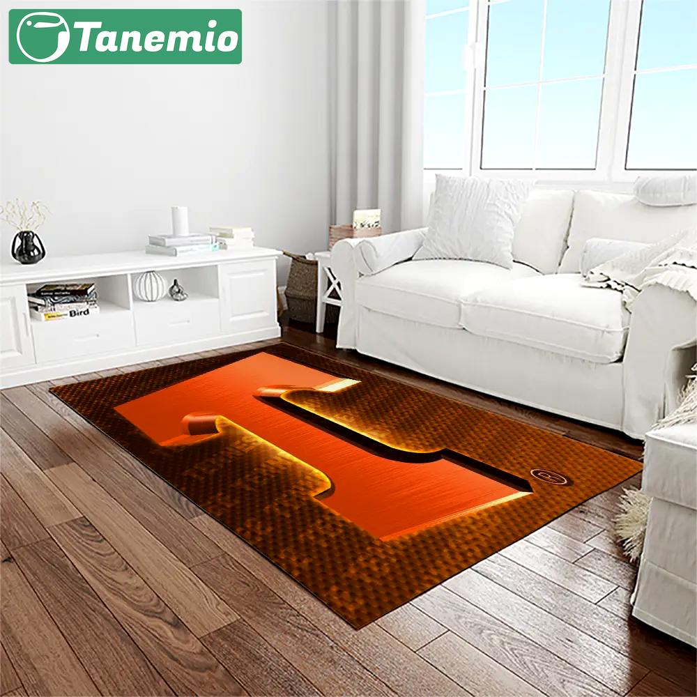 Ncaa tennessee volunteers college sport basketball and foolball team logo rectangle area rug tvs43 Rectangle Rug
