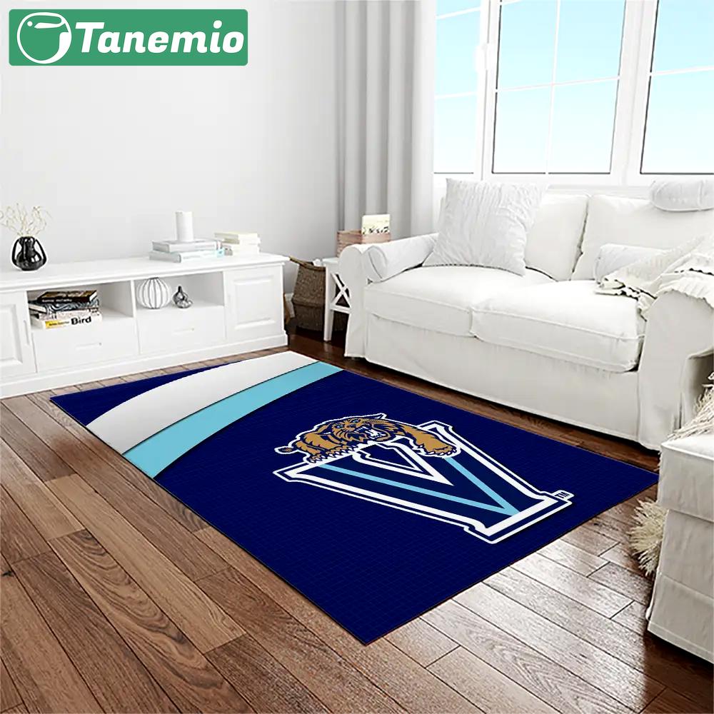 Ncaa villanova wildcats sport basketball and foolball team logo rectangle area rug vw08 Rectangle Rug