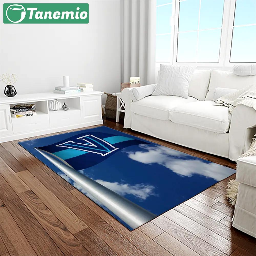 Ncaa villanova wildcats sport basketball and foolball team logo rectangle area rug vw12 Rectangle Rug