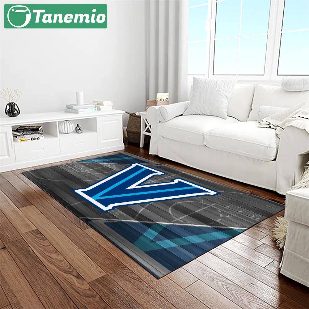 Ncaa villanova wildcats sport basketball and foolball team logo rectangle area rug vw26 Rectangle Rug