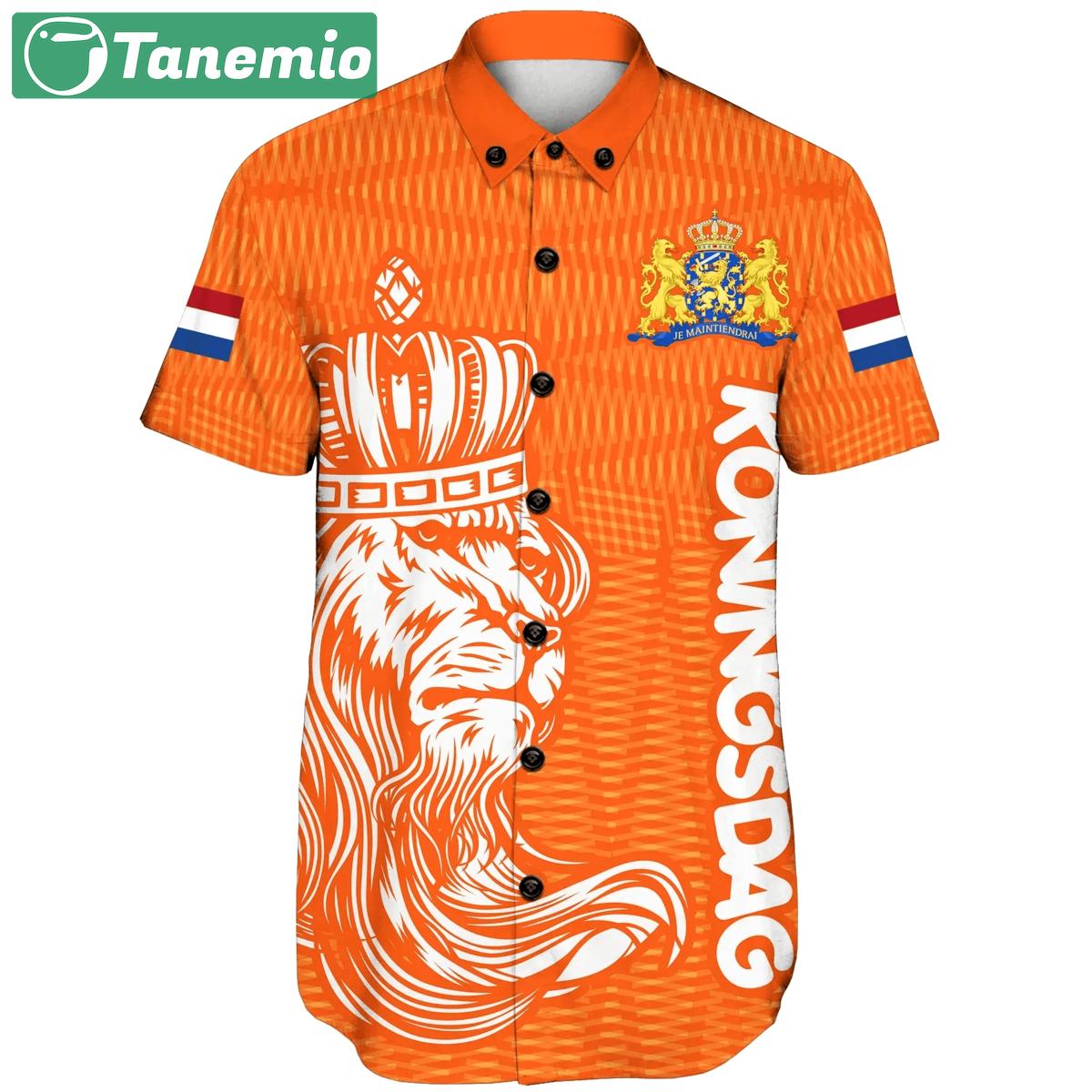 Netherlands hawaiian shirt koningsdag day Hawaii Shirt Shorts & Flip Flops