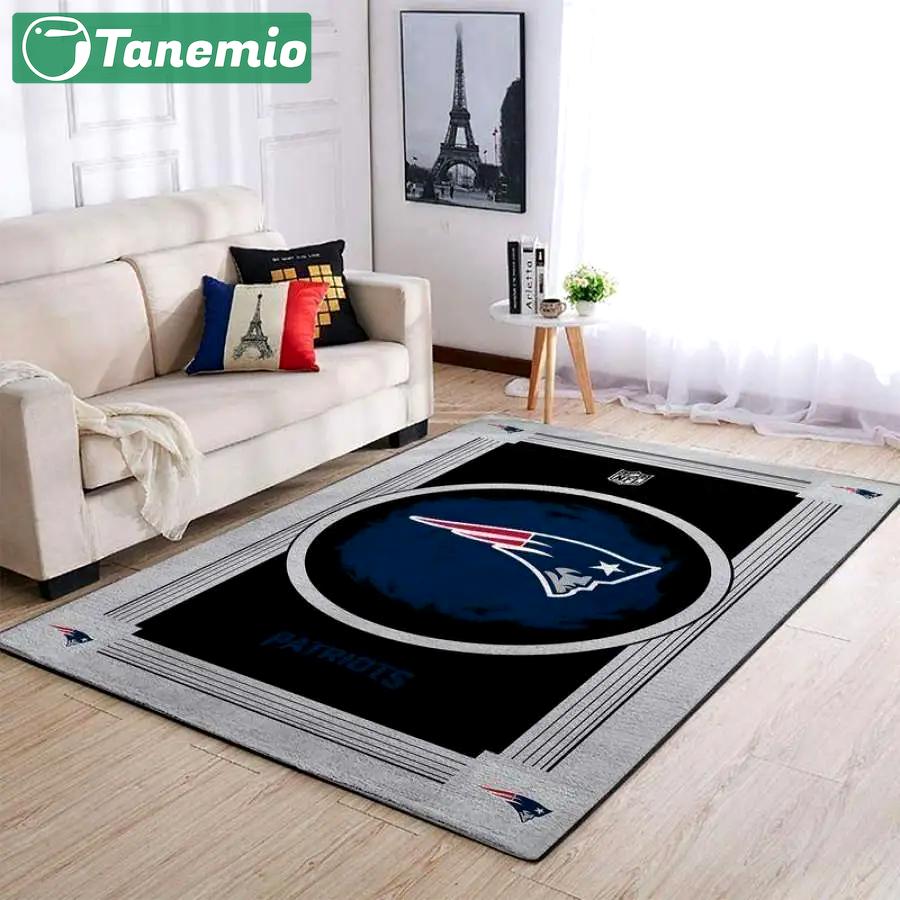 New england patriots area rug living room rug home decor nfl team logo 2002173 Rectangle Rug