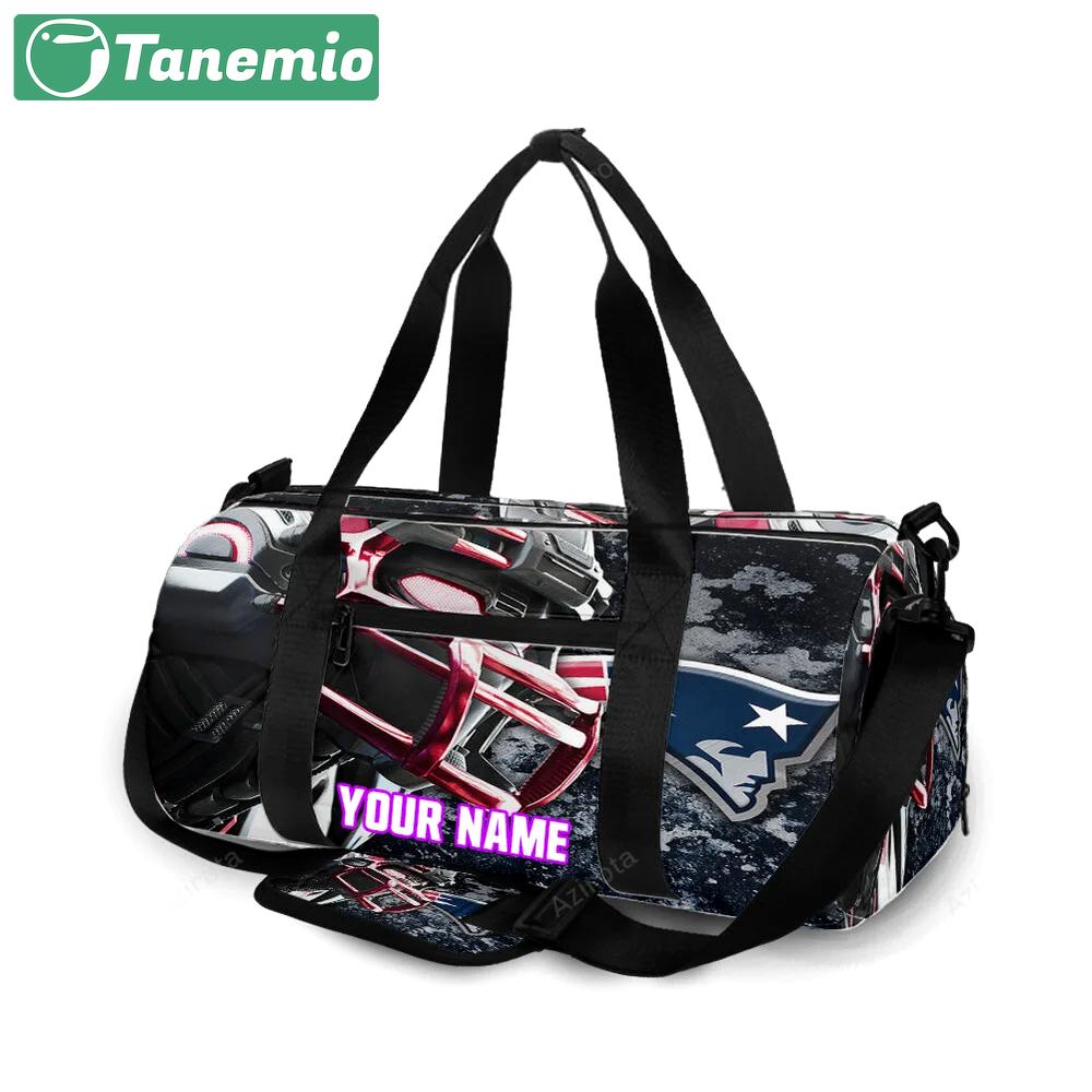 New england patriots player helmet personalized name travel bag gym bag 1340 Travel Bag