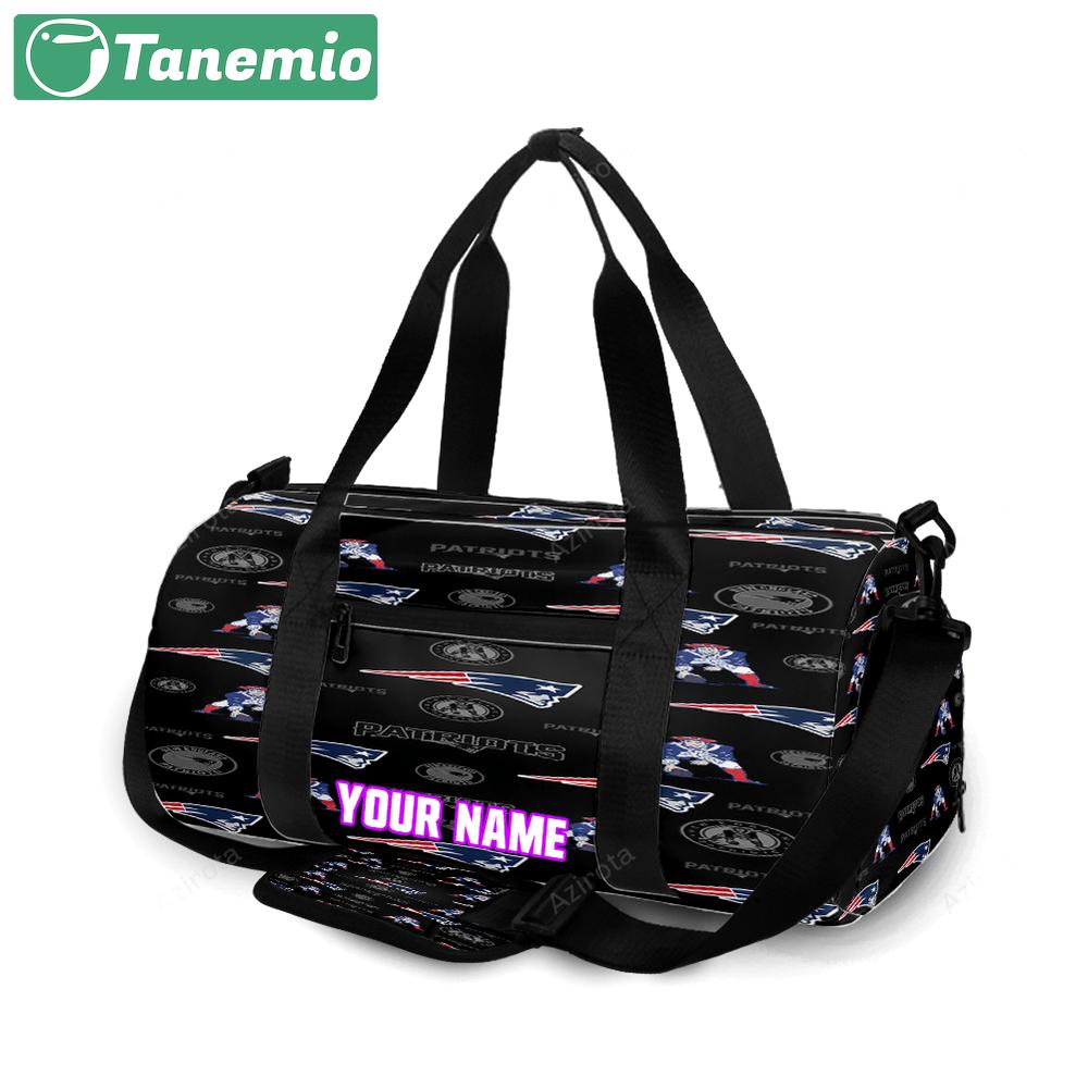 New england patriots7 personalized name travel bag gym bag 621 Travel Bag
