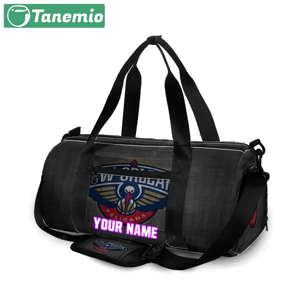 New orleans pelicans emblem v5 personalized name travel bag gym bag 2049 Travel Bag