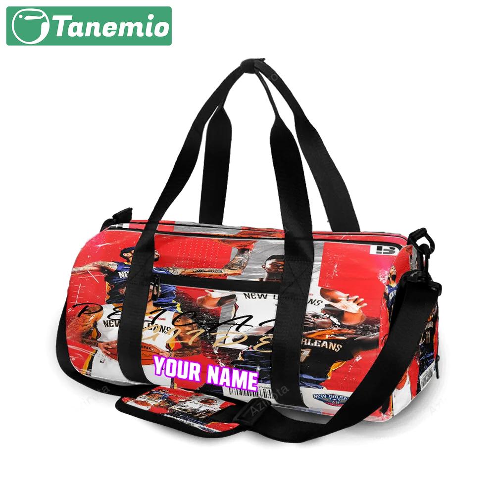 New orleans pelicans players v14 personalized name travel bag gym bag 1179 Travel Bag